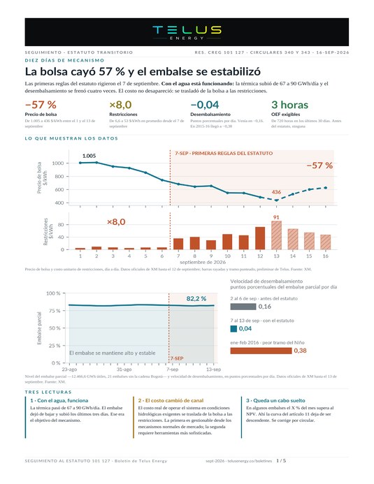 Portada boletín Seguimiento al Estatuto, septiembre de 2026
